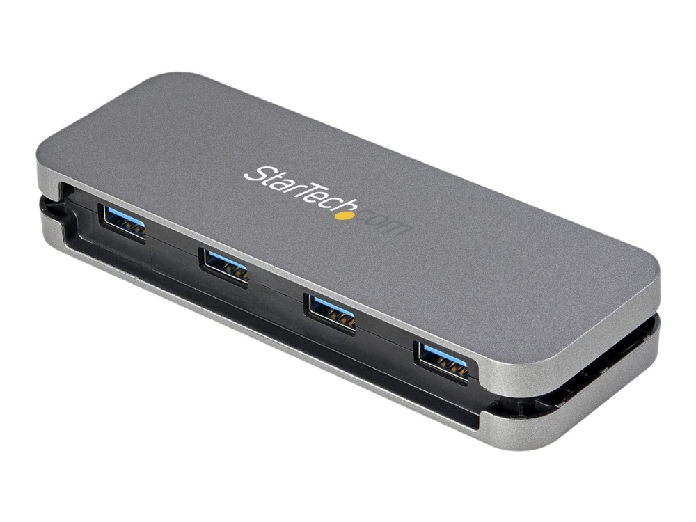 StarTech.com 4 Port USB 3.0 Hub, 4x USB-A, 5Gbps Laptop/Desktop USB Type-A Hub, USB Bus Powered, 11 Long Cable with Cable Management (HB30AM4AB) - Hubb - 4 x USB 3.2 Gen 1 - skrivbordsmodell | Datortillbehör - Kablar & adaptrar - USB-hubbar | GameStuff