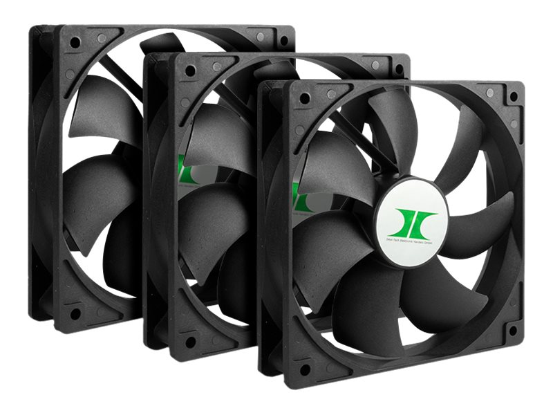 Inter-Tech - Lådfläkt - 120 mm (paket om 3) | Datorkomponenter - Datorchassin & Tilbeör - Chassi fläktar | GameStuff