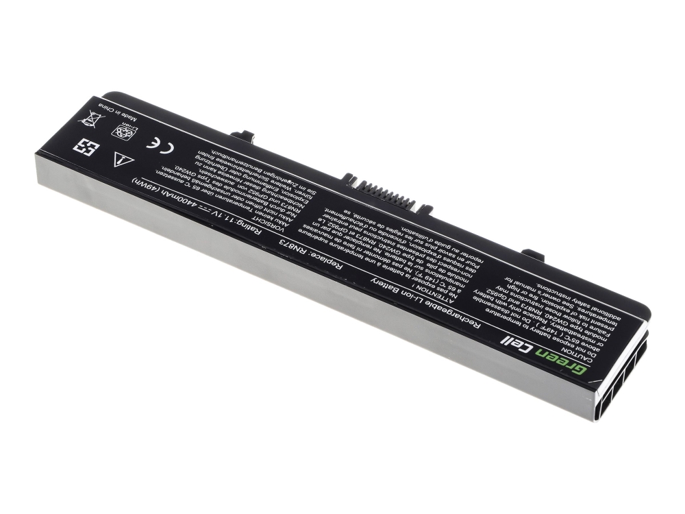 Green Cell - Batteri til bærbar computer (svarende til: Dell GW240) - Litiumion - 6-cellet - 4400 mAh - sort - for Dell Inspiron 1525, 1526, 1545, 1546