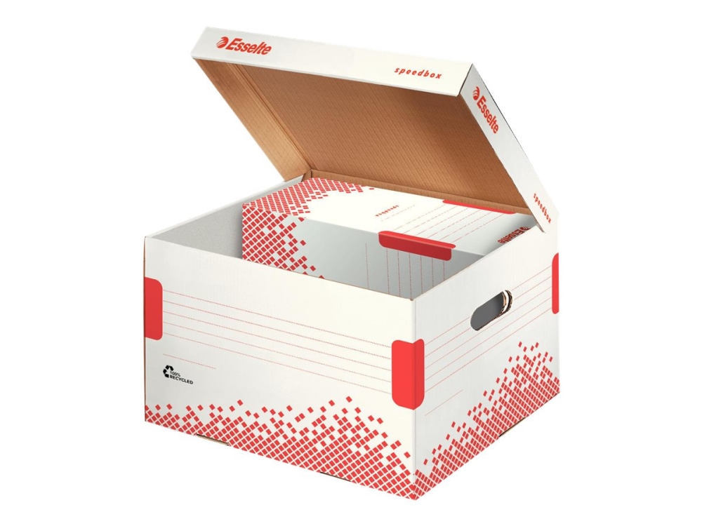 Opbevaringskasse Esselte Speedbox FSC® medium Hvid - (15 stk.)