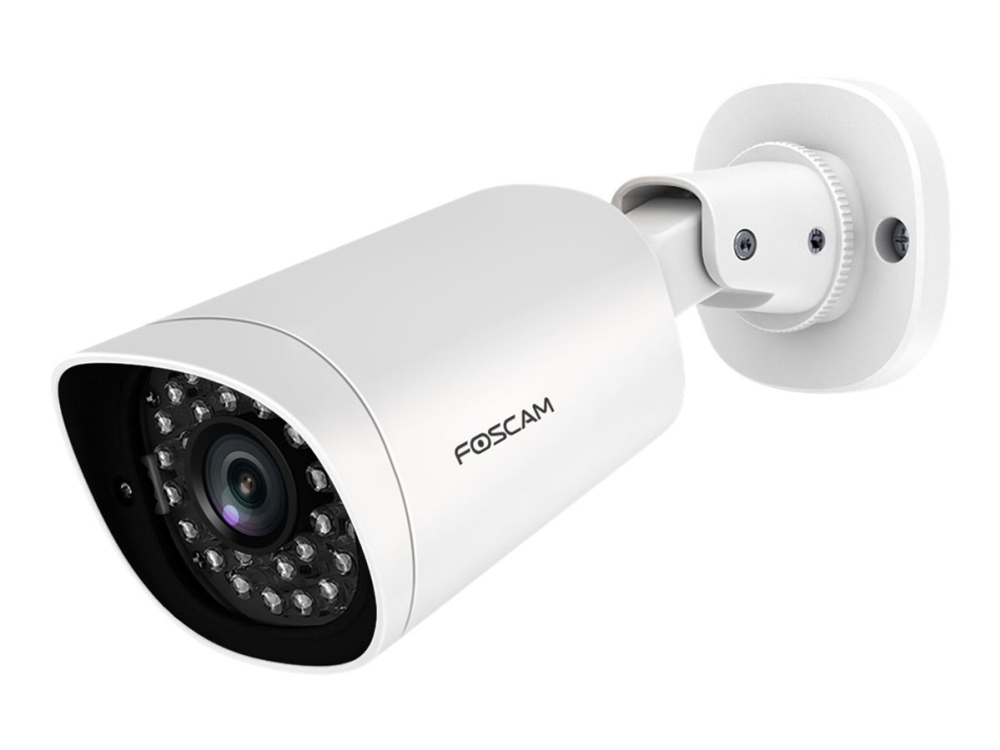 Foscam G2ep - Netværksovervågningskamera - Udendørs - Vandtæt - Farve (Dag/Nat) - 2 Mp - 1920 X 1080 - 720P, 1080P - Fast Brændvidde - Audio - Trådlø
