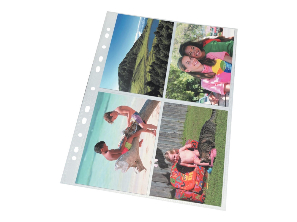 Fotoficka Esselte 80my 10x15 A4 Transparent med 25 st. - (10 påsar x 25 st.) | Arkivering - Elastikmappar & Chartekker - Plastficka | GameStuff