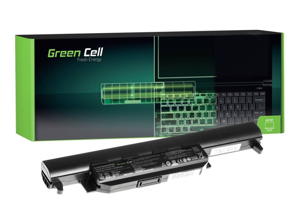 Green Cell - Batteri Til Bærbar Computer (Svarende Til: Asus A32-K55) - Litiumion - 6-Cellet - 4400 Mah - Sort - For Asus K55 R500 R700
