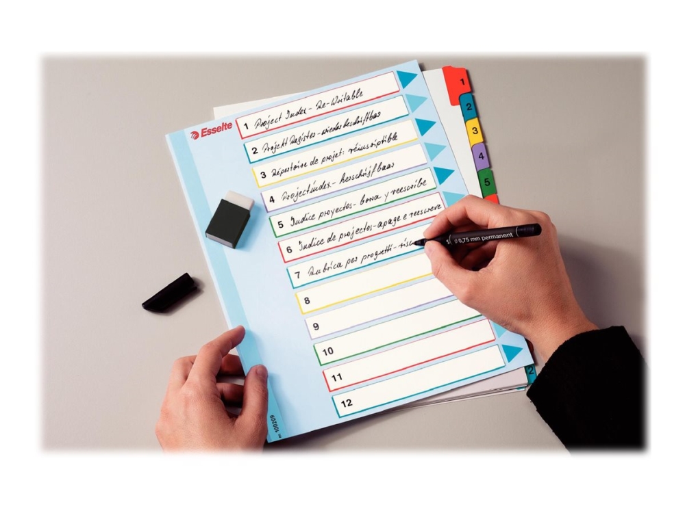 Esselte - Avdelare - 5 delar - förtryckt: 1-5 - för A4 Maxi - tabbad (paket om 20) | Arkivering - Tabblad - PP-Tabblad & Register | GameStuff