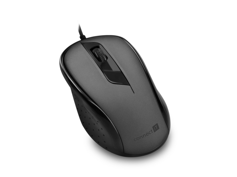 Connect It Cmo-1200-Gy, Rechts, Optisch, Usb Typ-A, 1000 Dpi, Grau