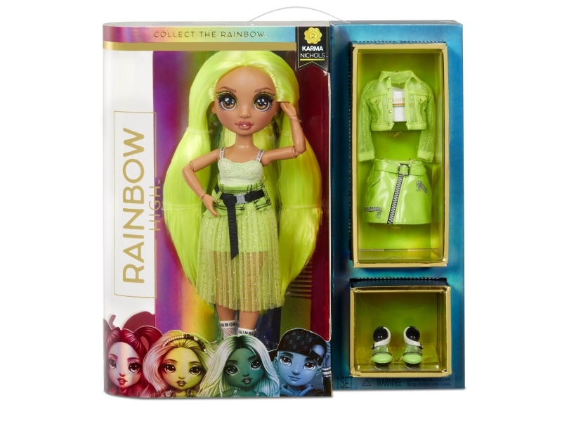 Neon Karma Nichols Regenbogen Hohe Puppe, 29 Cm, Grün