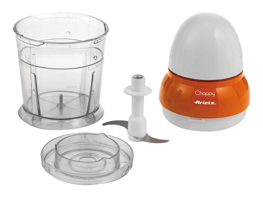 Ariete 1836/3, 0,25 L, 3,5 Kg, Orange, Weiß, Edelstahl, 100 Mm, 100 Mm