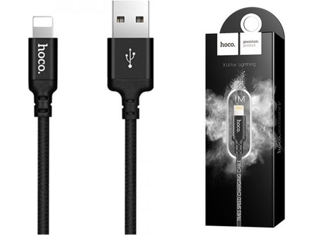 Usb-Kabel Hoco Usb-A Til Lightning 1 M Sort (48745)
