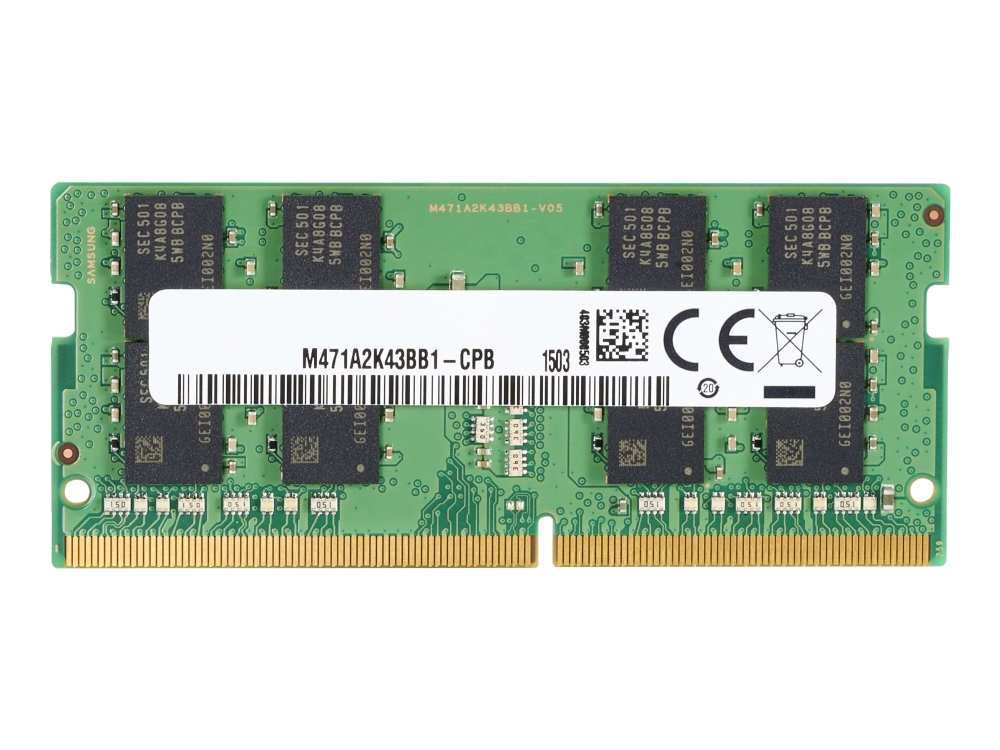 HP - DDR4 - modul - 8 GB - SO DIMM 260-PIN - 3200 MHz / PC4-25600 - 1.2 V - ikke bufferet - ikke-ECC - for Elite Slice G2 (SODIMM)  EliteDesk 705 G5 (SODIMM)  EliteOne 800 G5 , 800 G6, 800 G8  ProDesk 600 G5 (SODIMM), 600 G6 (SODIMM)  ProOne 400 G6, 440 G6, 600 G6