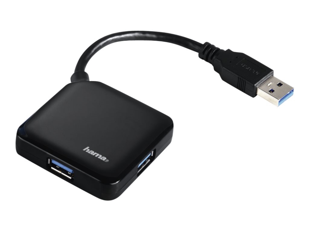Hama Usb 3.0 Hub 1:4, Bus Powered - Hub - 4 X Superspeed Usb 3.0 - Desktop