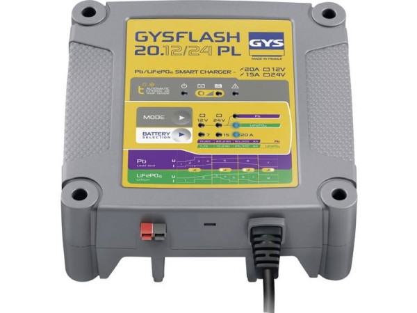 Gys Flash 20.12/24 Pl 026049 Automatikladegerät 12 V, 24 V 7 A, 15 A, 20 A 7 A, 15 A (026049)