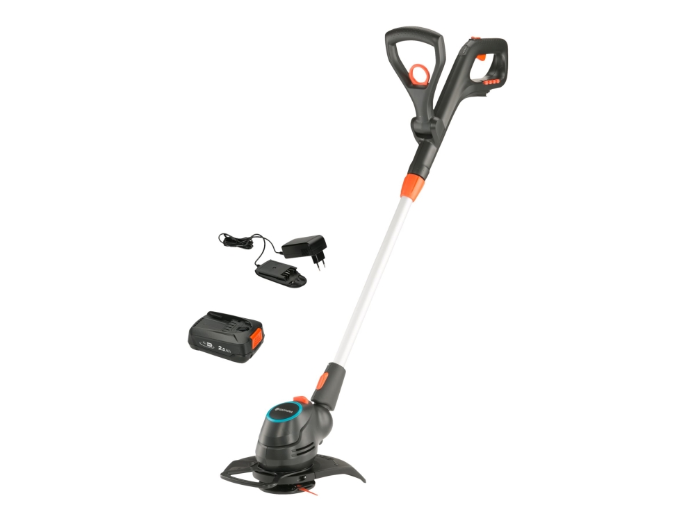 Gardena Comfortcut 23/18V P4a, Rasentrimmer, 23 Cm, Blade, D-Schlaufengriff, Kunststoff, Schwarz, Blau, Orange, Silber
