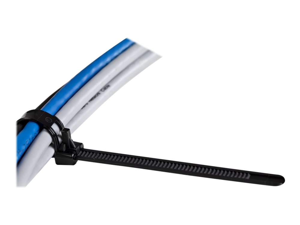 Startech.Com Kabelbinder - 127X7 Mm, Wiederverwendbar, Lösbare Nylonbinder, 22 Kg Zugfestigkeit, Innen- Und Außenbereich, 94V-2/Ul, Schwarz, 100 Stüc