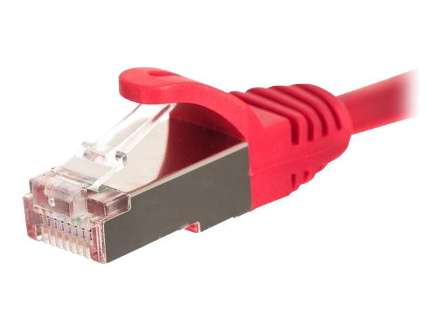 Netrack - Patchkabel - Rj-45 (Han) Til Rj-45 (Han) - 50 Cm - S/Ftp - Cat 5E - Formet, Knastfri - Rød