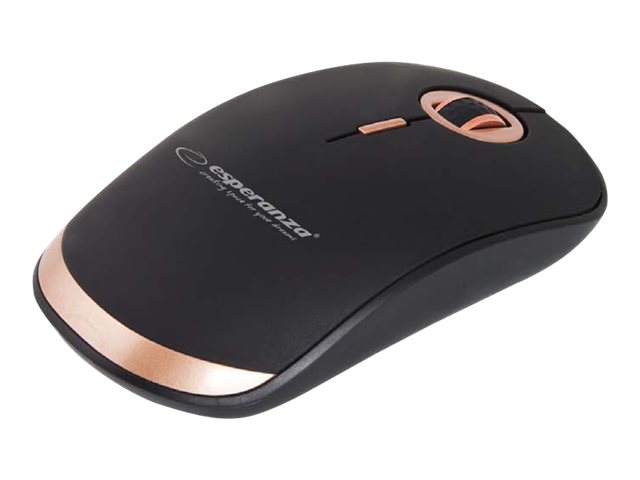 Esperanza Acrux - Mus - Optisk - 4 Knapper - Trådløs - 2.4 Ghz - Trådløs Modtager (Usb) - Sort