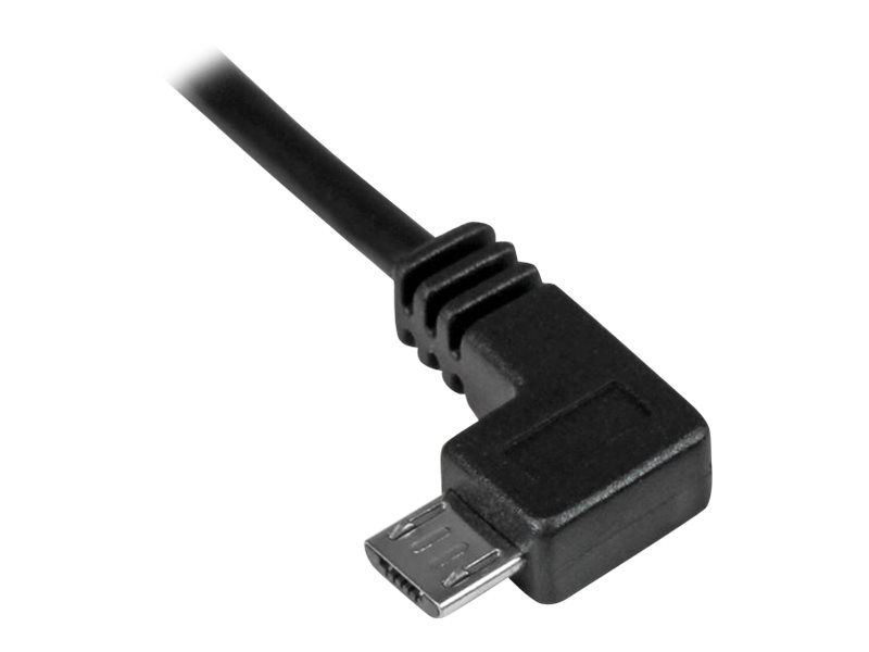 Startech Left Angle Micro Usb Cable - 1 Ft / 0.5M - 90 Degree - Usb Cord - Usb Charger Cable - Usb To Micro Usb Cable (Usbaub50cmla) - Usb-Kabel - Mi