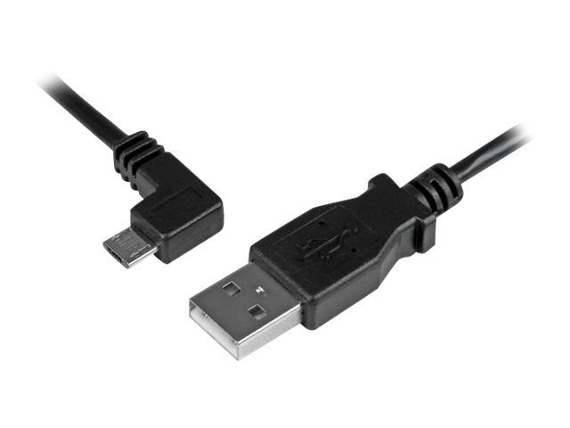 Startech Left Angle Micro Usb Cable - 1 Ft / 0.5M - 90 Degree - Usb Cord - Usb Charger Cable - Usb To Micro Usb Cable (Usbaub50cmla) - Usb-Kabel - Mi