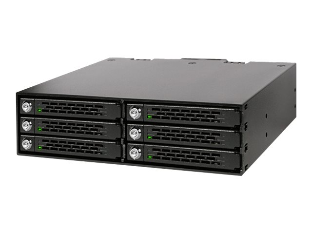 Icy Dock Mb996sk-6Sb, Schwarz, Metall, 9.5 Mm, 1 Lüfter, 4 Cm, 12 Gbit/S