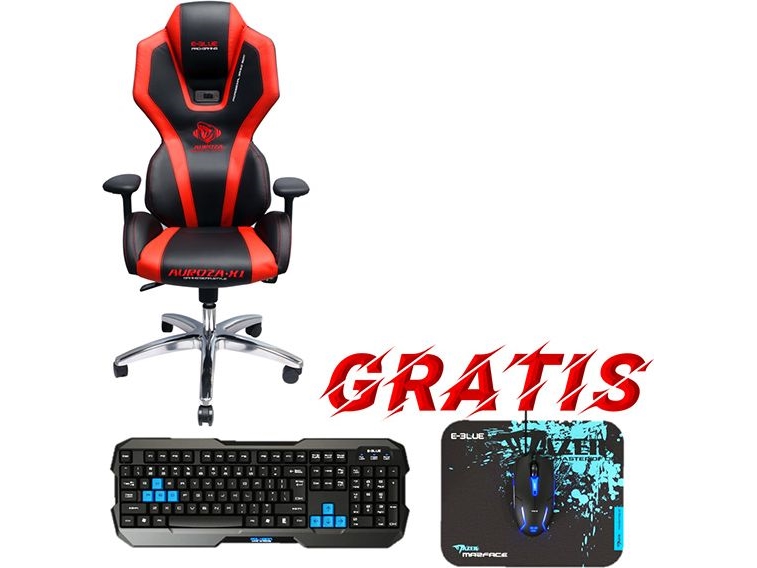 E-Blue E-Blue Laufstall, E-Blue Auroza Sessel, Rot, Leuchtend, + Polygon Spielset