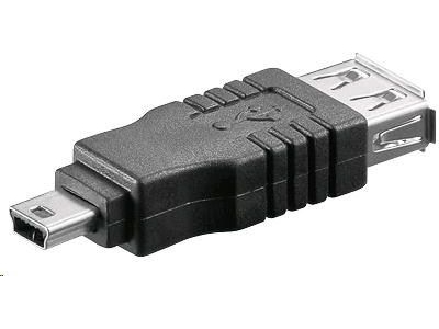 Adapter Usb Premiumcord Usb A - Usb Mini (5Pin) Black (Kur-9)