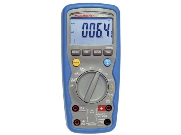 Multimetrix P06231413 Hand-Digitalmultimeter Wasserdicht (Ip67) Cat Iii 1000 V, Cat Iv 600 V Anzeige (Zählerstände): 40000