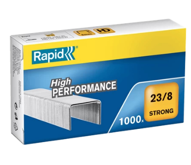 Rapid Strong - Klamrar - 23/8 - 8 mm - galvaniserat stål - paket med 1000 - för Fashion HD110 | Kontorsmaterial - Häftapparater & häften - Häftklamrar | GameStuff