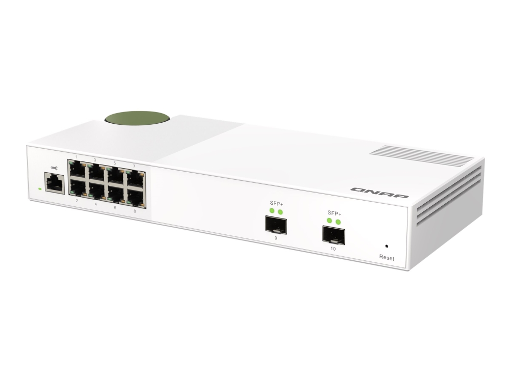 QNAP QSW-M2108-2S - Switch - Administrerad - 2 x 10 Gigabit SFP+ + 8 x 2.5GBase-T - skrivbordsmodell | Datortillbehör - Nätverk - Switchar | GameStuff