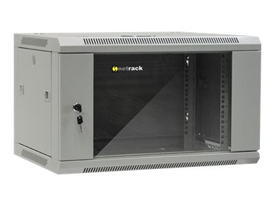 Netrack - Rack Kabinet - Vægmonterbar - Grå - 6U - 19"