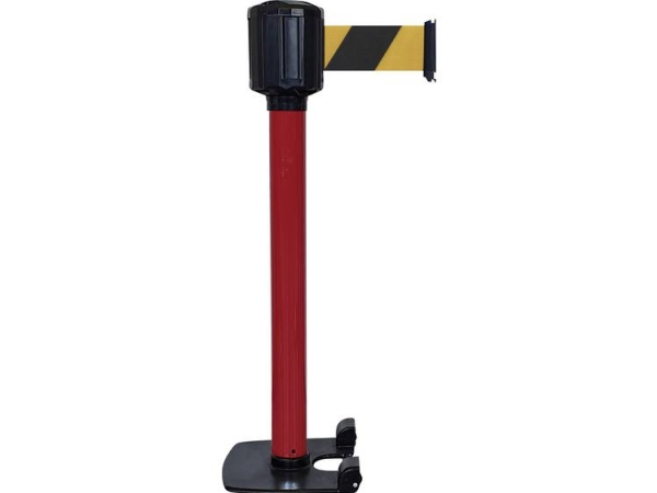 Viso Rxlo1100ronj Afspærringsstolpe M/Bånd Selelængde 10 M (Ø X H) 80 Mm X 111 Cm