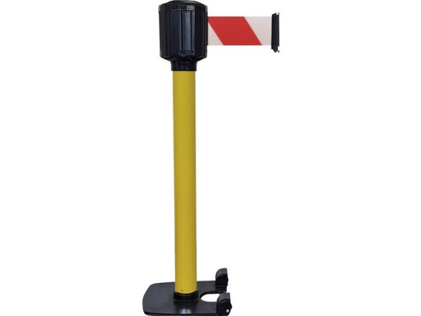 Viso Rxlo1100jarb Afspærringsstolpe M/Bånd Selelængde 10 M (Ø X H) 80 Mm X 111 Cm