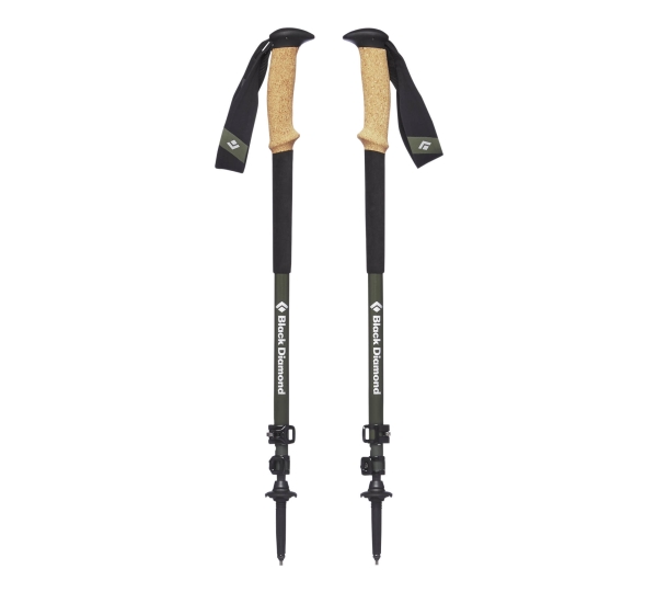 Black Diamond Alpine Carbon Cork, Unisex, Teleskopisch, Wandern, Trecken, T-Typ Griff, Schaum, Hebelverriegelung