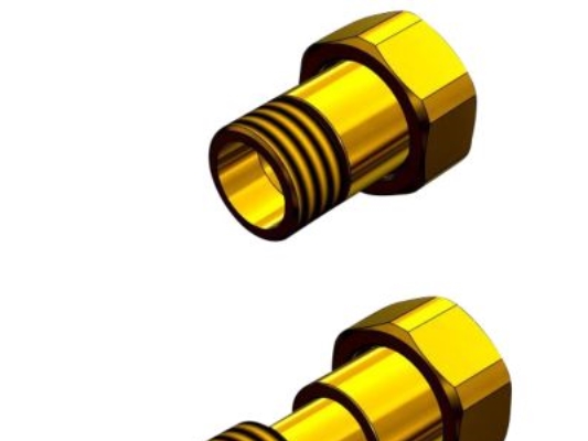 Vattenmätarreducerare 1 x 3/4 - mässing. DN20 Justerbar 41-57 mm. JCH 2096 | VVS Artiklar - Rör & Kopplingar - Silikonbrons rördelar | GameStuff