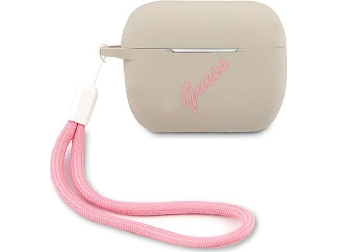GUESS Silicone Cover Vintage Grey, til Apple AirPods Pro, GUACAPLSVSGP, Blister (GUACAPLSVSGP)