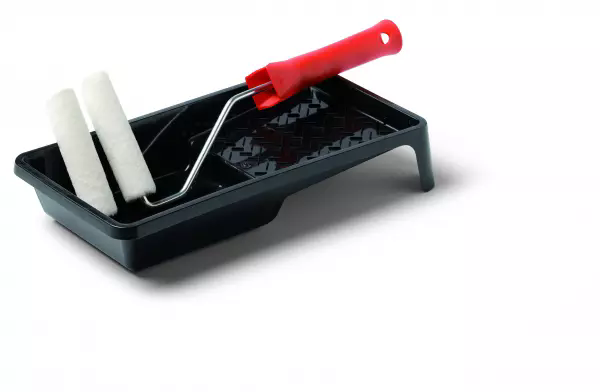 Malerrullesæt Felt 10cm m/2 ruller+bakke | N - A | GameStuff