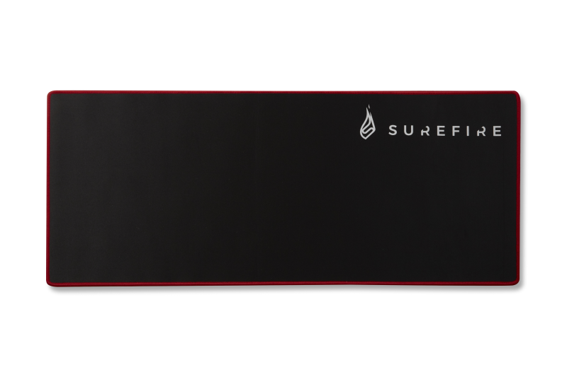 Surefire Gaming Silent Flight 680 - Gaming Musemåtte - 68 x 28 cm. - Sort/Rød