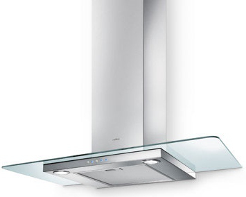 Elica Flat Glass IX/A/60, 450 m³/t, Ledet, 59 dB, Vægmonteret, Rustfrit stål, Knapper