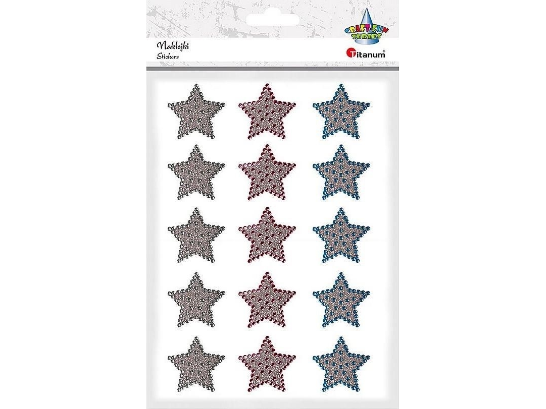 Titanum Foil Stickers Stars 15 Pcs