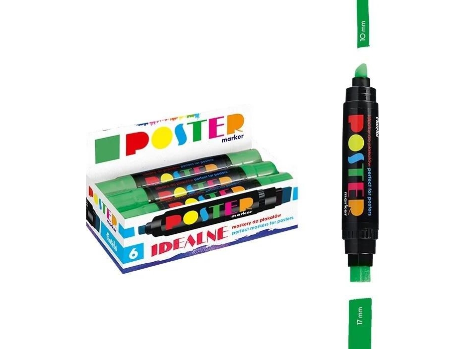 Grand Marker Poster Gr-1712 Green (6 Pcs) Grand