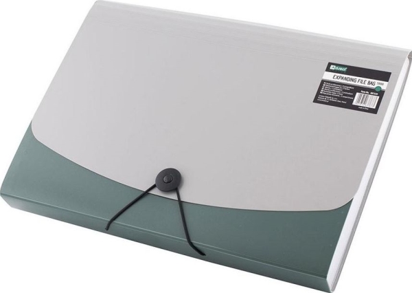 D.Rect A4-mapp 12 fack grön D.RECT