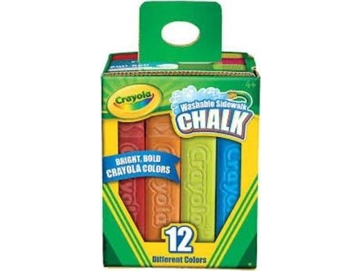 Crayola Abwaschbare Staubfreie Pflasterkreide 12 Farben Crayola