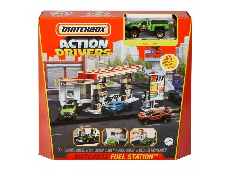 Matchbox Matchbox Real Life Adventure Starter Tankstelle Gvy82_Gvy84
