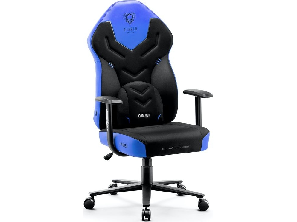 Gaming-Stuhl Diablo X-Gamer, Blau/Schwarz