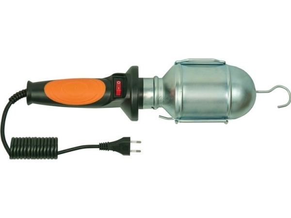Werkstattleuchte 60W E27 Orange /H05rn-F 2X0.75 5M/ Ip20 D.3036G