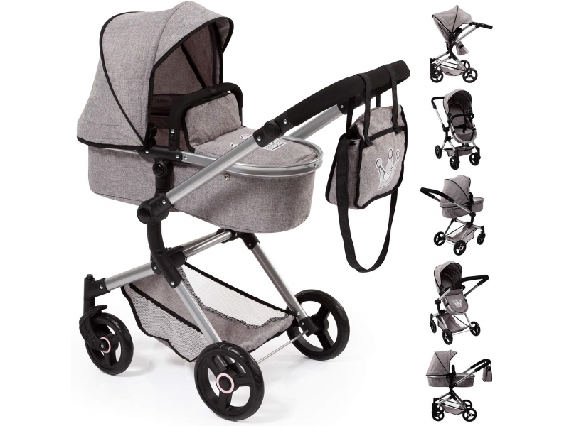 Bayer Kombi-Kinderwagen Tief/Abstandshalber Grau 18410
