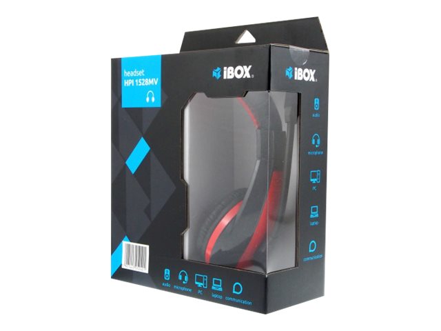 Ibox Shpi1528mv, Verkabelt, Gaming, 20 - 20000 Hz, Kopfhörer, Schwarz, Rot