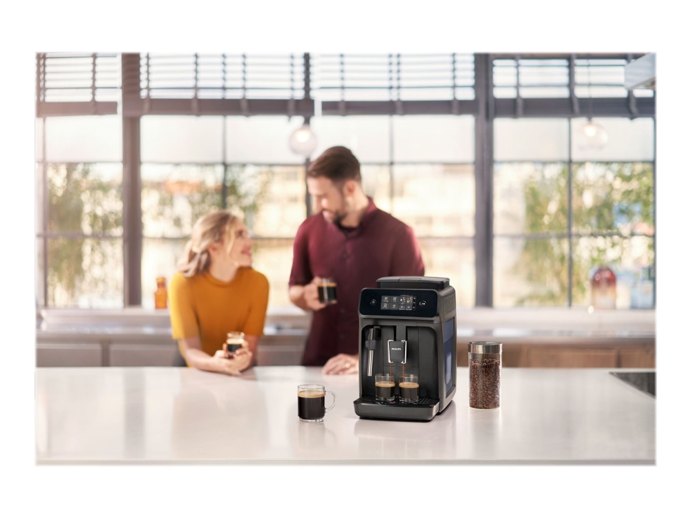 Philips 1200 Series Series 1200 Ep1220/00 Kaffeevollautomat, Espressomaschine, 1,8 L, Kaffeebohnen, Eingebautes Mahlwerk, 1500 W, Schwarz