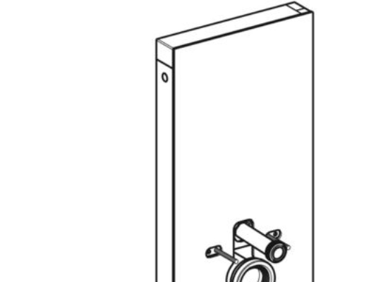 Geberit Monolith Cisternemodul - 480X106x1010mm 3/6Ltr Sort