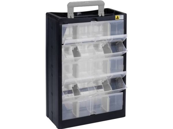 Allit 466260 Kleinteilmagazin Varioplus Drawbox C 40 (B X H X T) 300 X 465 X 155 Mm Schwarz, Grau 1 St. (466260)