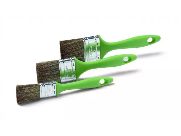 Flachpinsel-Set 3-Teilig, Grün