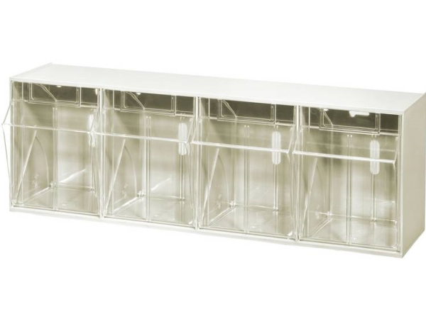 Allit Varioplus Proflip Magasinkassette 464421 600X240x200 Mm Hvid/Transparent 1 Stk.